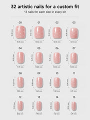 Angel Glaze Dot (Short Squoval)