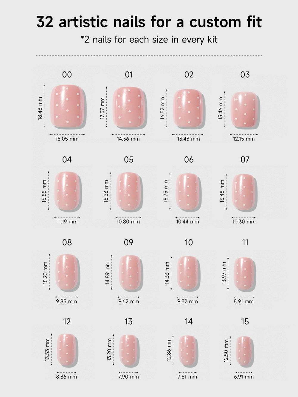 Angel Glaze Dot (Short Squoval)