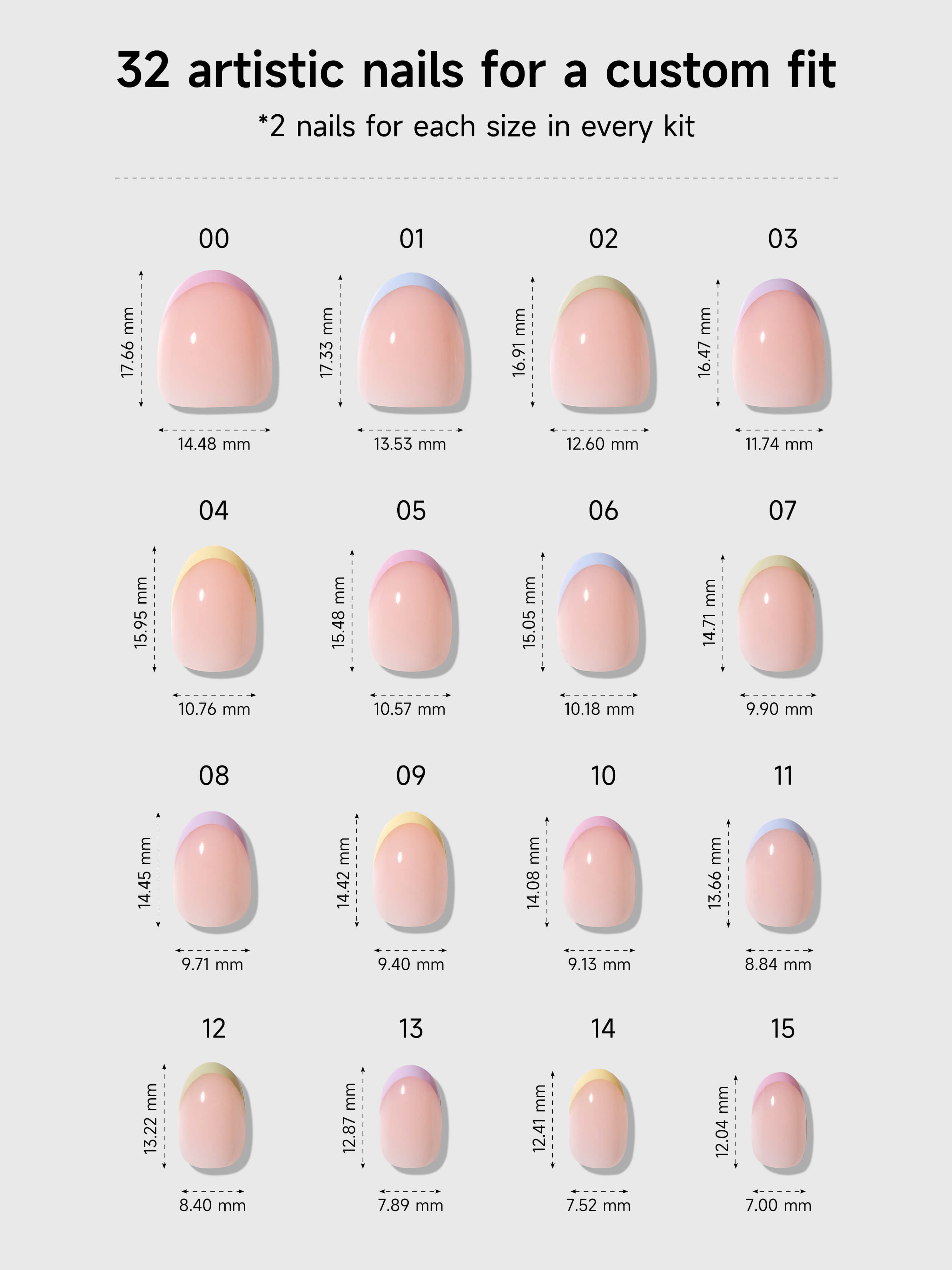 Pastel Rainbow French