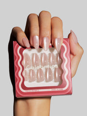 She Wears Crystals on Her Nails